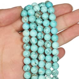 Sunstone Beads Round Loose Spacer Bead Natural Angelite Stone 4/6/8/10mm For Jewelry Making DIY Bracelet Necklace Accessory 15''