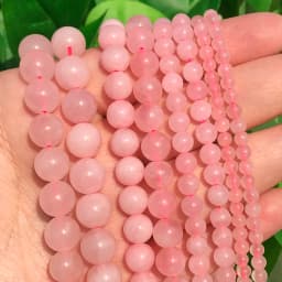 Sunstone Beads Round Loose Spacer Bead Natural Angelite Stone 4/6/8/10mm For Jewelry Making DIY Bracelet Necklace Accessory 15''