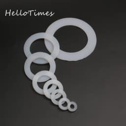 10pcs 1/4" 3/8" 1/2" 3/4" 1" 20/25/32/40/50mm Silicon Flat Gasket O-Ring Seal Washer Ring Plumbing Faucet Washer Sealing Ring