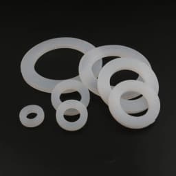 10pcs 1/4" 3/8" 1/2" 3/4" 1" 20/25/32/40/50mm Silicon Flat Gasket O-Ring Seal Washer Ring Plumbing Faucet Washer Sealing Ring