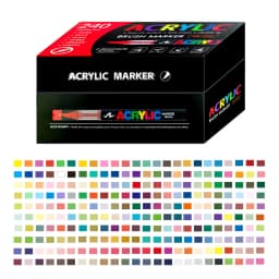 12-366 Colors Acrylic Paint Pen Markers Acrylic Felts Brush Tip Paint Markers For Wood Rock Painting Canvas Gift DIY Crafts