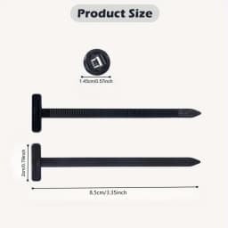 Universal Nylon Cable Tie Buckle Auto Fastener Screw Replacement Clip Car Fender Trunk Engine Guard Panel Wire Management Secure