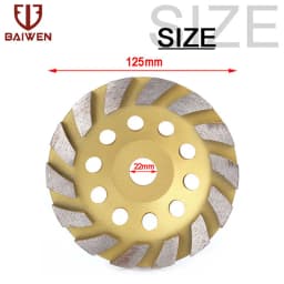 100/125/150/180mm Diamond Grinding Disc Abrasive Grinder Wheel Tools Bowl Shape for Concrete Tile Granite Polishing Tools