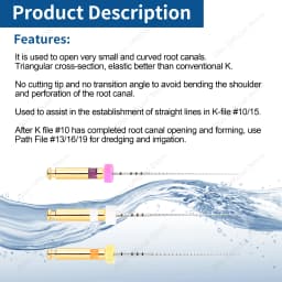 Glin Teeth Whitening Dental Instrument Endo Rotary Endodontic Files Dental Endo Motor Files Path Glide Files Dentistry