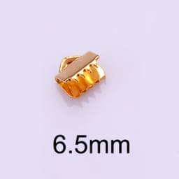 50 pcs Stainless Steel Crimp Ribbon and Cord Tips Ends Hypoallergenic,DIY Jewelry Makings of Fold Cord Tips, Not Fade
