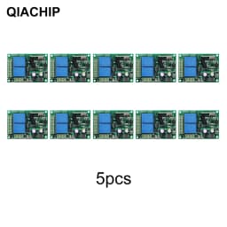 QIACHIP 433 MHz AC 110V 220V 2CH RF Remote Control Switch Controller + Universal RF Relay Receiver For Light Garage Door Opener
