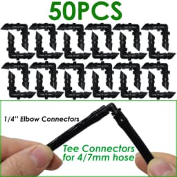 KESLA 25PCS Bend Arrow Dripper Micro Drip Irrigation Kit Emitters for 3/5mm Hose Garden Watering Saving Micro Dripper Greenhouse