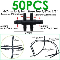 KESLA 25PCS Bend Arrow Dripper Micro Drip Irrigation Kit Emitters for 3/5mm Hose Garden Watering Saving Micro Dripper Greenhouse