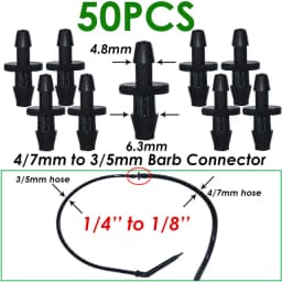 KESLA 25PCS Bend Arrow Dripper Micro Drip Irrigation Kit Emitters for 3/5mm Hose Garden Watering Saving Micro Dripper Greenhouse