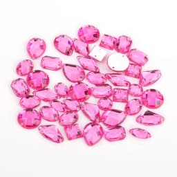 100pcs Mixed Shapes Rhinestones Glitter Crystal Acrylic Sew On Flatback Rhinestones Stone For DIY Clothes Sewing Beads