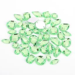 100pcs Mixed Shapes Rhinestones Glitter Crystal Acrylic Sew On Flatback Rhinestones Stone For DIY Clothes Sewing Beads
