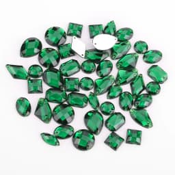 100pcs Mixed Shapes Rhinestones Glitter Crystal Acrylic Sew On Flatback Rhinestones Stone For DIY Clothes Sewing Beads
