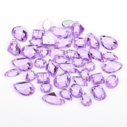 100pcs Mixed Shapes Rhinestones Glitter Crystal Acrylic Sew On Flatback Rhinestones Stone For DIY Clothes Sewing Beads