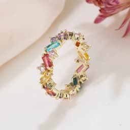 LXOEN Silver Color Square CZ Rings Paved Austrian Zircon Fashion Women Ring for Party Engagement Ring Jewelry Gift