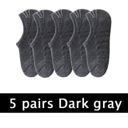 5 Pairs/Lot Men Towel Bottom Boat Socks Sport Sweat Breathes Silicone Anti-Slip Lnvisible Socks Spring Summer New Fashion