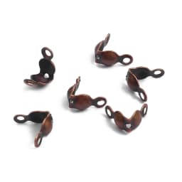 100pcs/lot Connector Clasp Fitting 4x7mm Ball Chain Calotte End Crimps Beads Connector Components For DIY Jewelry Making Supplie