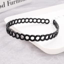 1pc Fashion Wave Mens Women Unisex Plastic Resin Black Wavy Hair Head Hoop Band Sport Headband Hair Accessories Headdress