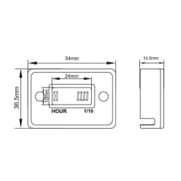 LCD Display Waterproof Inductive Digital Hour Meter Engine Gauge Hour Meter for Bike Motorcycle ATV Boat