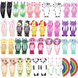 30Pcs/Lot Korean Style Women Hair Accessories Cartoon Hair Clip Flower Hairclip Cute Headdress Print Alloy Hairpins for Girls
