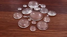6mm 8mm 10mm 12mm 14mm 16mm 18mm 20mm 25mm 30mm 35mm Round Flat Back Clear Glass Cabochon, High Quality,Wholesale Promotion