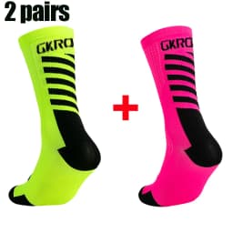 2pairs New Cycling Socks High Quality Compression Men Bike Outdoor Women Running Professional Sports Running
