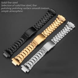 For Casio G-SHOCK metal case strap stainless steel Suit DW5600/GW-M5610/5000 GW-B5600 Modified Cool style Golden black watchband