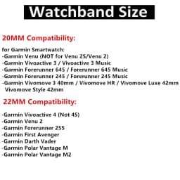 20mm 22mm Silicone Strap For Garmin Vivoactive 3 4 Band Watch Venu 2 SQ Forerunner 645 Wristband Bracelet Garmin Forerunner 245