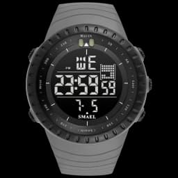 SMAEL Brand Men Electronics Watch Outdoor Sports Waterproof Big Dial Digital LED Alarm Digital-watch 1237 Sport Watch