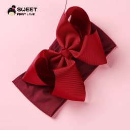 Grosgrain Ribbon Big Bownot Baby Headband For Newborn Girls Soft Nylon Elastic Headband For Kid Headwear Hair Accessories Gifts