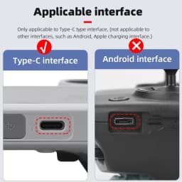 Type-C Anti-Dust Plugs, Silicone Cover & Anti-Lost Stopper for DJI Mini 3 Pro & All Type-C Devices Charging Ports