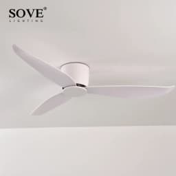 SOVE Low Floor Modern BLDC Ceiling Fan with Remote Control Household Use Ventilation Fan Motor Electric Fan Decorative Fans