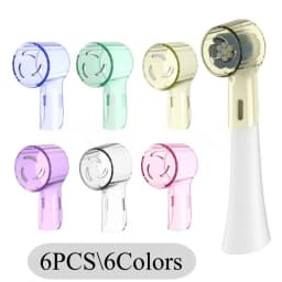 2-8Pcs Colors Toothbrush Dustproof Covers Caps Compatible with Braun Oral B & iO Series Electric Toothbrush Head Protector