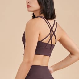 SOISOU Nylon Top Women Bra Sexy Top Woman Breathable Underwear Women Fitness Yoga Sports Bra For Women Gym 30 Colors