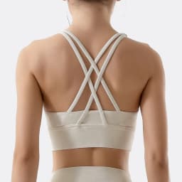 SOISOU Nylon Top Women Bra Sexy Top Woman Breathable Underwear Women Fitness Yoga Sports Bra For Women Gym 30 Colors