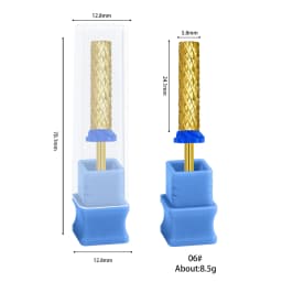 1pcs Tungsten Steel Nail Cuticle Drill Bits Carbide Rotate Electric Ceramic Milling Cutter For Manicure Gel Polish Remover
