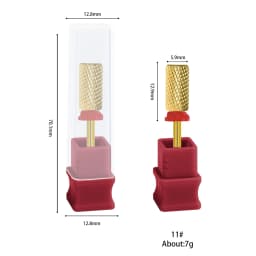 1pcs Tungsten Steel Nail Cuticle Drill Bits Carbide Rotate Electric Ceramic Milling Cutter For Manicure Gel Polish Remover
