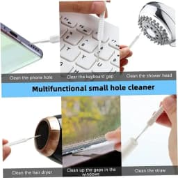 10/1Pcs Cell Phone Charging Port Dust Plug with Cleaning Brush for iPhone 15 Pro Max Plus Samsung Xiaomi iOS Type C Cleaner Set