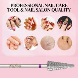 NotNoot Nail Drill Bits, 3/32'' Multi-function, Suitable for Manicure Pedicure Cuticle Gel Polishing, Right hand use only