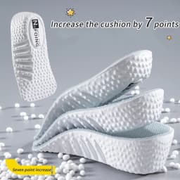 Height Increase Insoles Men Women Shoes Flat Feet Arch Support Orthopedic Insoles Sneakers Heel Lift Memory Foam Soft Shoe Pads
