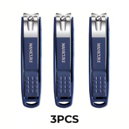 Stainless Steel Nail Clippers Manicure Tools Large Opening Nail Trimmer Anti Splash Design Sharp Edge Christmas Gift