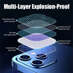 3PCS Camera Lens Glass For iPhone 17 Air 16 18 Pro Max 16 Plus 15 14 11 13 12 Mini HD Lens Protective Glass For iPhone 18 Ultra