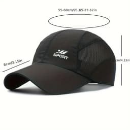 Stay Protected in Style: UV Protection Baseball Cap with Quick-Drying Soft Top, Breathable Strapback for Hiking, Fishing & Outdo