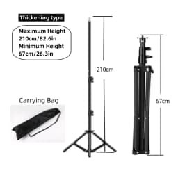 RP01-B Heavy Duty Metal Alloy Light Stand 160cm Tripod for Photo Studio Softbox Video Flash Reflector Lighting Background Stand