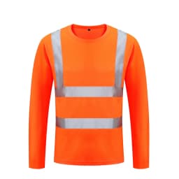2023Outdoor Shirt Fluorescent High Visibility Safety Work Shirt Summer Breathable Work T Shirt Reflective Vest t-shirt Quick Dry