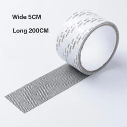 Strong Waterproof Self-Adhesive Window Screen Repair Mesh Tape for Covering Holes Tears Anti-Insect Mosquito Net Door Fix Patch
