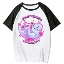 Furry Tee women streetwear comic funny top girl designer funny streetwear clothes
