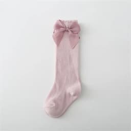 Lawadka Cotton Baby Girls Socks With Bows Knee High Children Princess Socks For Girls Toddler Kids Long Sock Autumn 0-7Years Old