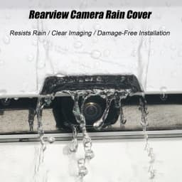 360 Degree Car Rear Camera Cover 1PC Rainproof Dust Shield Protection, Auto Safety Bike Trailers RV Truck Outdoor Supplies 2.8in