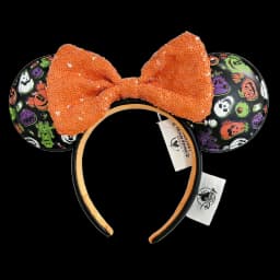 Disney Minnie Mickey Ears Headband Holiday Party Sequins Headdress Bows EARS COSTUME Headband Cosplay Plush Adult/Kids Gift