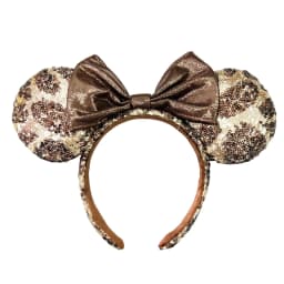 Disney Minnie Mickey Ears Headband Holiday Party Sequins Headdress Bows EARS COSTUME Headband Cosplay Plush Adult/Kids Gift